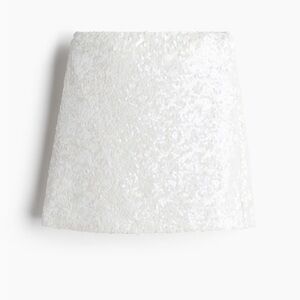 Glamorous White Sequin Skirt